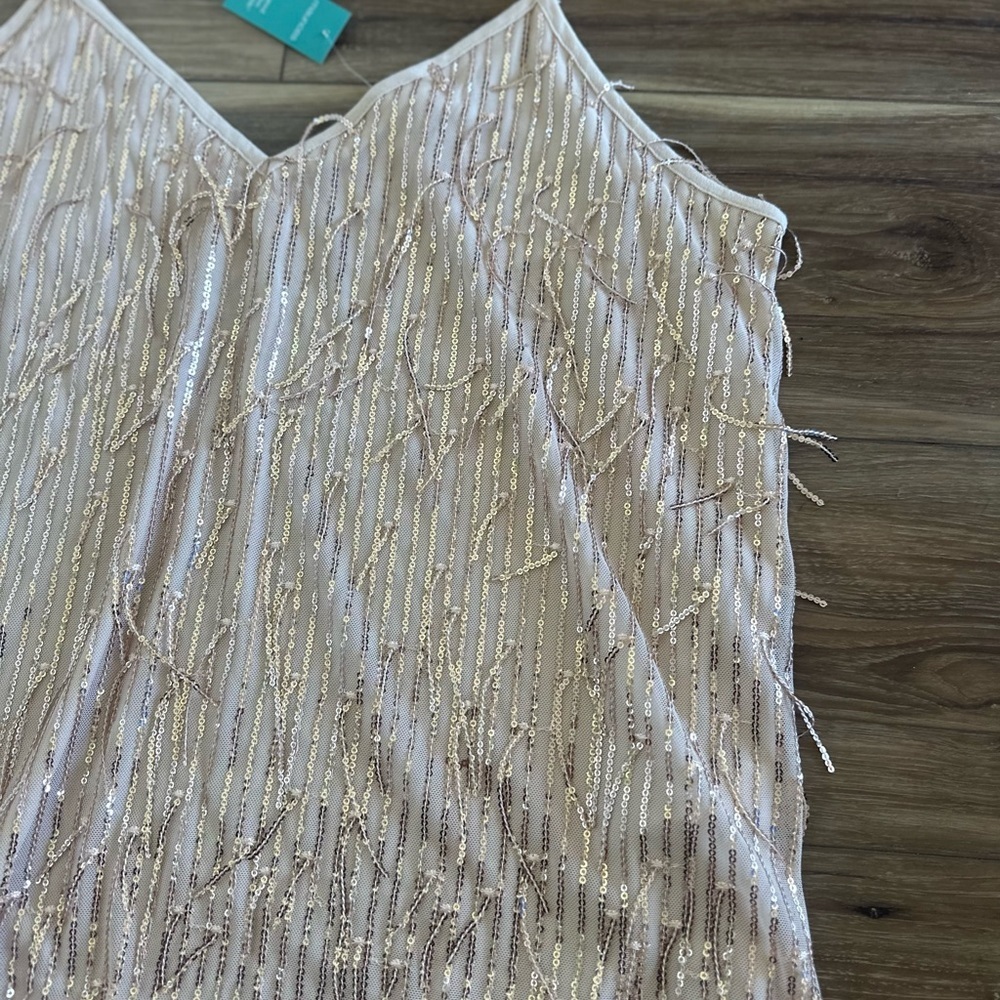 Maurice’s womens champagne eyelash tank top size XXL NWT - Picture 3 of 5